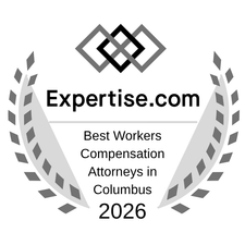 2026 expertise.com award badge for best workers compensation attorney in columbus